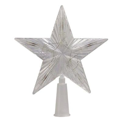 Estrela Ponteira Para árvore De Natal Colorida Led Colorido Pisca Pisca