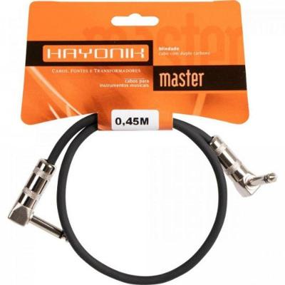Cabo Para Pedal Linha Brasil P10 X P10 90° 45Cm Preto Hayonik