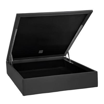 Base Baú Physical Camurça Cinza Casal 138x188x39cm 1051612180 Ortobom