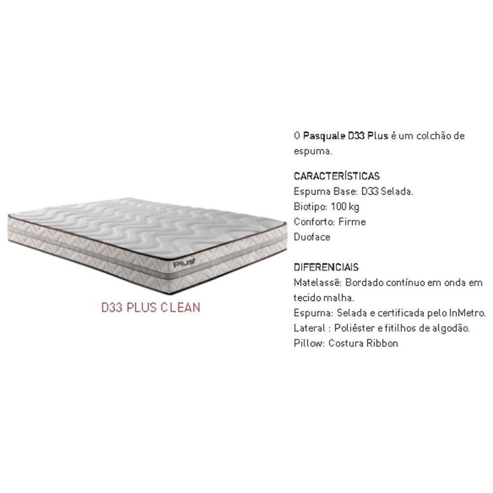Cama Box Casal: Colchão Espuma Paropas D33 Pasquale Plus + Base CRC Rústico Clean(138x188) - 6