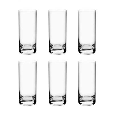 6 Copos Altos Em Cristal Ecológico Larus 350ml Bohemia