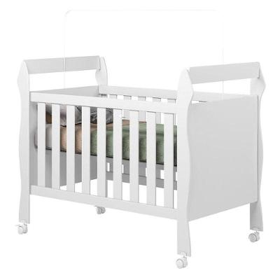 Berço Americano Mini Cama Soninho Branco Acetinado - Tigus Baby