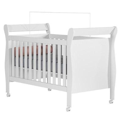 Berço Americano Slim Branco Acetinado - Tigus Baby