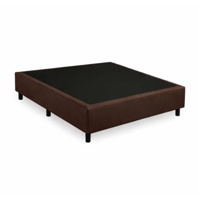Base Cama Box Casal Suede (88x188) Reforçada - Marrom