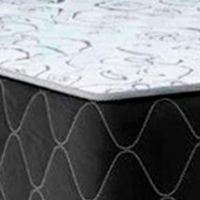 Cama Box Casal 138 Bipartido Tecido Preto Com Colchão Marrocos Poliéster D33 30cm