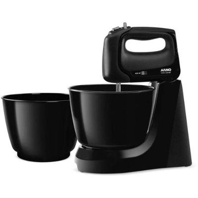 Batedeira Convencional Arno Mini Chef 4L 400W 4 Velocidades Preto 220V