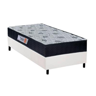 Cama Box Solteiro: Colchão Ortopédico Orthoflex Foggia Sogni Unic Face + Base CRC Courano White(88x188)