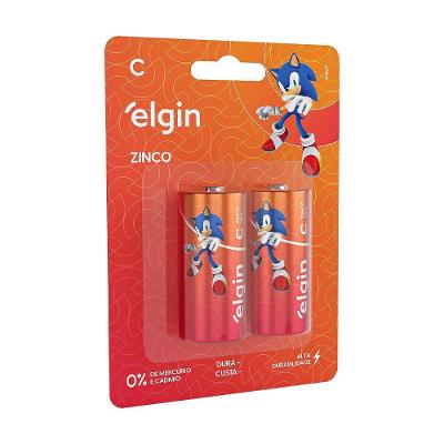 Pilha De Zinco C R14 - 1,5v Blister Com 2 Unidades