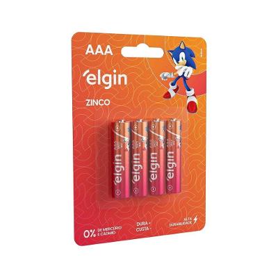Pilha De Zinco Aaa - Blister Com 4 Unidades Palito