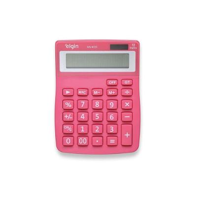 Calculadora De Mesa Mv4135 - 12 Dígitos Função Correção Rosa