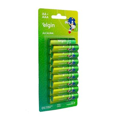 Pilha Alcalina - Blister Com 8 Unidades Aa Comum E 8 Unidades Aaa Palito