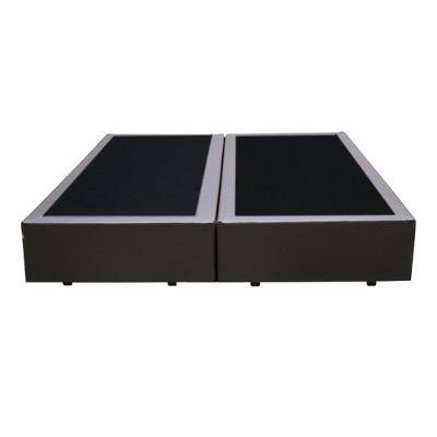 Cama Base Box King Bipartido Cinza Sintético 193x203