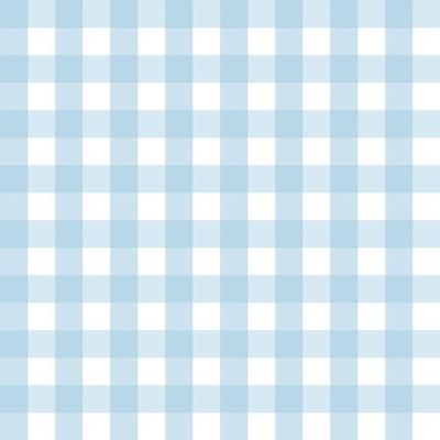 Papel De Parede Doce Estilo Xadrez Azul 82168