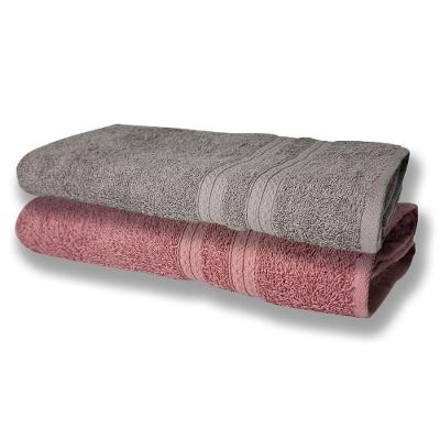 2 Toalhas Super Felpudas Grande E Grossa Algodão 80x150 Cinza + Rosê