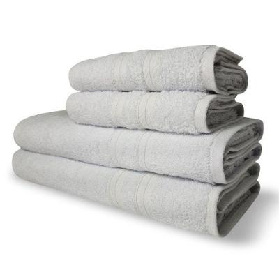 Jogo De Toalhas Itália Soft 4 Pçs - 2 Banho E 2 Rosto 430g-m2 100% Algodão Branco