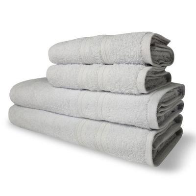 Jogo De Toalhas Itália Soft 4 Pçs - 2 Banho E 2 Rosto 430g-m2 100% Algodão - Branco