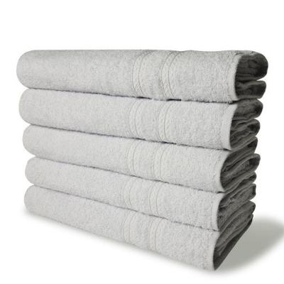 Kit 5 Toalhas De Banho 430g-m2 Grande Grossa 80x150cm Itália Soft - Branco