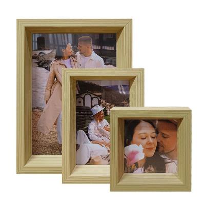 Kit 3 Porta Retrato Vertical Foto Moldura Luxo Título:moldura Marfim Com Acrílico