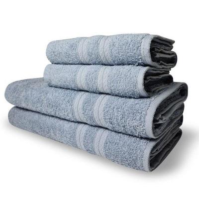 Jogo De Toalhas Itália Soft 4 Pçs - 2 Banho E 2 Rosto 430g-m2 100% Algodão Azul