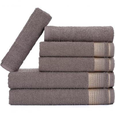 Jogo De Toalhas Luxury Soft Beka 360 G-m2 2 Banho + 2 Rosto + 2 Piso Luxo Cinza
