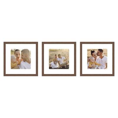 Kit Quadro Porta Retrato 32x32 - Foto 20x20 - Paspatur Branco Cor:moldura Ype;quantidade:kit Com 3 Unidades