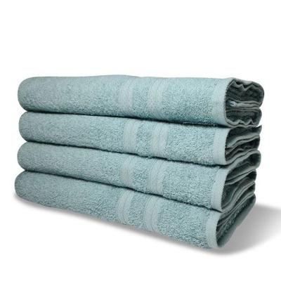 Kit Com 4 Toalhas De Banho 430g-m2 Grande Grossa 80x150cm Itália Soft - Verde