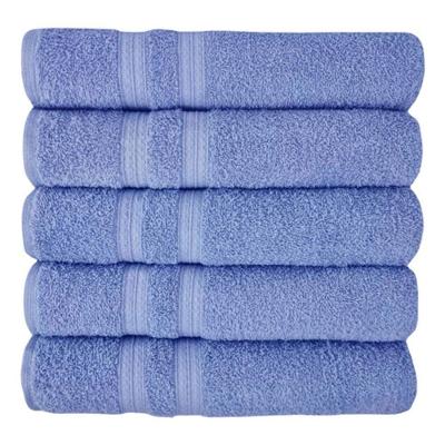 Kit 5 Toalhas Super Grossa E Felpuda 80x150cm Azul Beka