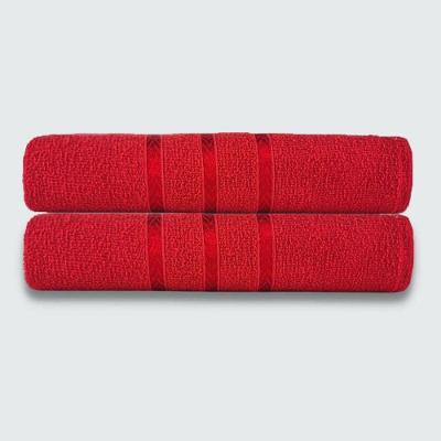 Toalhas P- Secar Pet 2 Peças Beka 70x125 Cm 100% Algodão Vermelho