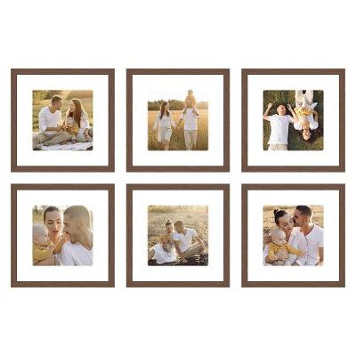 Kit Quadro Porta Retrato 32x32 - Foto 20x20 - Paspatur Branco Cor:moldura Ype;quantidade:kit Com 6 Unidades