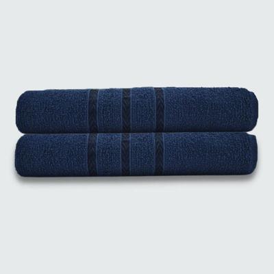 Toalhas P- Secar Pet 2 Peças Beka 70x125 Cm 100% Algodão Azul Marinho