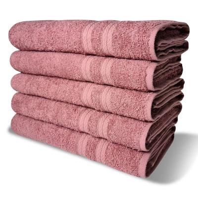5 Toalhas Super Felpudas Grande E Grossa Algodão 80x150 Rosê