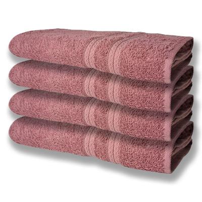 4 Toalhas Super Felpudas Grande E Grossa Algodão 80x150 Rosê