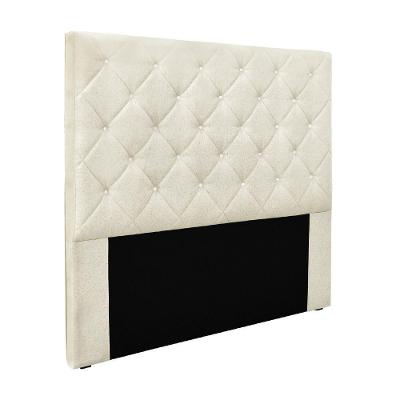 Cabeceira Cama Box Casal King 195cm Dora Linho Rústico - Loja Sheep Cor Creme