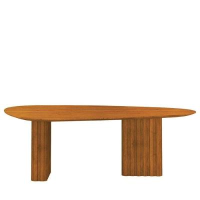 Mesa Para Sala De Jantar Isis Orgânica 2,00m Cinamomo - Leifer