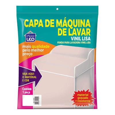 Capa para Máquina de Lavar Plast Leo Vinil Lisa g para Lavadora 8 kg a 15 kg
