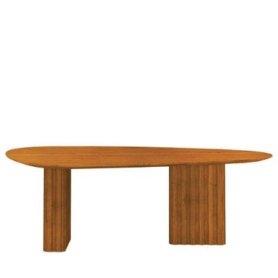 Mesa Para Sala De Jantar Isis Orgânica 2,00m Cinamomo - Leifer
