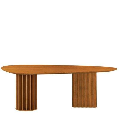 Mesa De Jantar Belle 180x100 Orgânica Cinamomo - Leifer