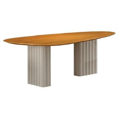 Mesa Para Sala De Jantar Isis Orgânica 2,00m Cinamomo Off White - Leifer