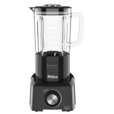 Liquidificador Philco Turbo Glass PLQ1350 1200W 2,65L Preto 12 Velocidades 220V