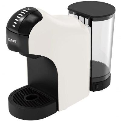 Cafeteira Elétrica Quanta QTCMC50 1L Branco Bomba 20BAR Painel LED Multi Cápsulas 110V