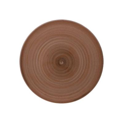 Prato Raso Tramontina Paraty Mocha Em Porcelana 25 Cm