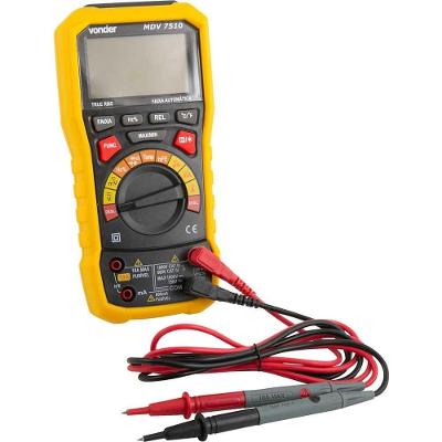 Multímetro Digital Vonder Mdv 7510 True Rms 600 V Ac/dc 1.000 V 10 A Com Pontas De Prova E Termopar