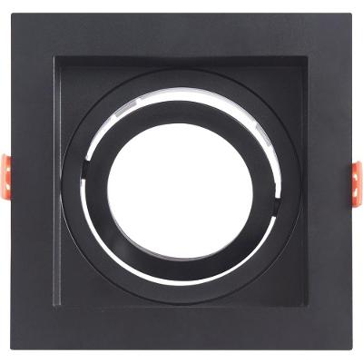 Suporte Para Lâmpada Led Direcional Par20 Tramontina De Embutir Quadrado Recuado Branco Fosco 13 X