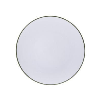 Prato Raso Tramontina Jeri Verde Em Porcelana 25 Cm