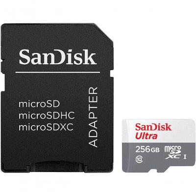 Cartão de Memória Microsdxc Ultra UHS-I 256GB 100MB-S Alto Desempenho Sandisk