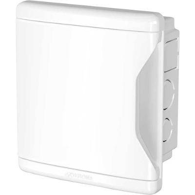 Quadro De Distribuição Krona 4 Disjuntores Din/nema Branco Pvc Antichama 20 Mm A 40 Mm
