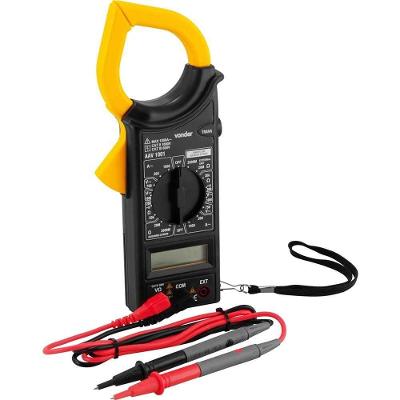 Alicate Amperímetro Digital Vonder 1.000 A 750 V Cat Iii 600 V Com Pontas De Prova E Estojo Para