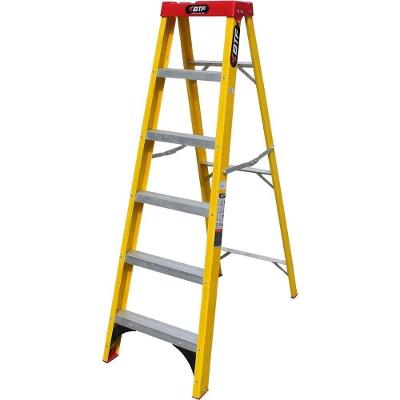 Escada Fibra Tesoura Prática, 5 Degraus, Para Eletricista, Efp5909 Botafogo