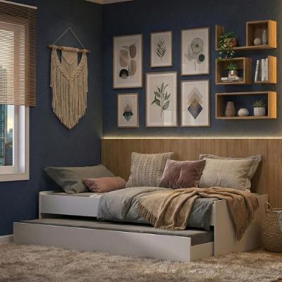 Bicama Solteiro Para Colchão 78/88x188cm Multimóveis Mp4779 Branco