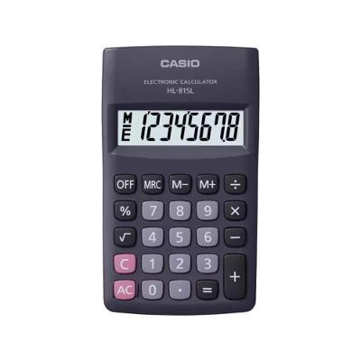 Calculadora De Bolso 8 Dígitos Preta - Hl-815l-bk